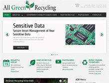 Tablet Screenshot of all-green.com